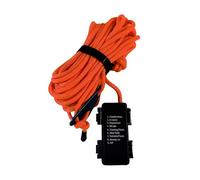 Genérico LED Rope Lights Outdoor Waterproof | Polyester, 3/5/10m, 132/172/320g | Windproof Camping Rope, Tent Fixing Cord, 8 Lighting Modes, Orange & Green, Battery-Powered AA, IP66 Weatherproof, 1pc