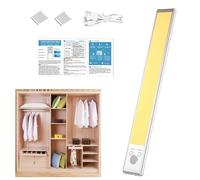 Genérico LED Under Cabinet Lighting - Motion Sensor Closet Lamp,2200mAh Rechargeable Light With 3 Color Temps, Dimmable Closet Under Counter Lamp for Kitchen Home