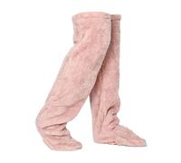 Genérico Leeope Goose down Knee Socks for Christmas, Winter Warm Long Fuzzy Thigh High Socks,Plush Knee High Sock (Light Pink)