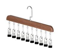 Genérico Legging Hanger | Space Saving Non-Slip Legging Home Organization with 10 Clips | Adaptable Closet Organizer | For Bedroom Clothing Dorm Gym Wardrobe College RV Ropa Corner Apartments