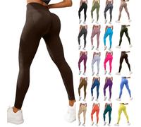 Genérico Leggings 3D Anticelulítico Mujer, Leggins Compresión Alta para Celulitis Push Up, Talla Alta Sin Costuras Moldeadores Cuerpo para Yoga Fitness Gimnasio Running
