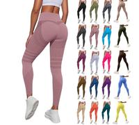 Genérico Leggings 3D Anticelulítico Mujer, Leggins Compresión Alta para Celulitis Push Up, Talla Alta Sin Costuras Moldeadores Cuerpo para Yoga Fitness Gimnasio Running