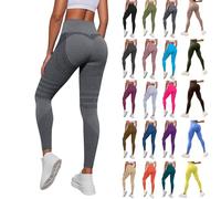 Genérico Leggings 3D Anticelulítico Mujer, Leggins Compresión Alta para Celulitis Push Up, Talla Alta Sin Costuras Moldeadores Cuerpo para Yoga Fitness Gimnasio Running