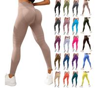 Genérico Leggings 3D Anticelulítico Mujer, Leggins Compresión Alta para Celulitis Push Up, Talla Alta Sin Costuras Moldeadores Cuerpo para Yoga Fitness Gimnasio Running