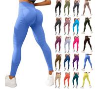 Genérico Leggings 3D Anticelulítico Mujer, Leggins Compresión Alta para Celulitis Push Up, Talla Alta Sin Costuras Moldeadores Cuerpo para Yoga Fitness Gimnasio Running