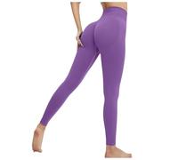 Genérico Leggings Anticelulitis Mujer, Mallas Yoga Mujer Suaves Cómodos Ajustado Control De Abdomen Yoga Pantalones Largos Básico Secado Rápido Talla Grande Sin Costuras Pilates Jogging Pantalon