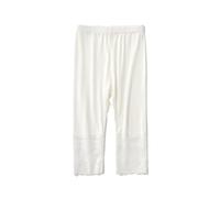 Genérico Leggings Chica Verano Fino Elástico Suave Cómodo Capri Medias Transpirable Casual Juego, blanco, 4-5 Años