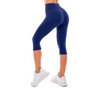 Genérico Leggings de Bolsillo para Mujer 3/4 de Cintura Alta elásticos de Talla Grande Leggings Deportivos con Bolsillos Laterales para Yoga Ocio Mallas Yoga Mujer Largas
