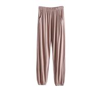 Genérico Leggings de piel sintética para mujer en verano, puede ser holgado, de gran tamaño, pantalones de bolsillo, pantalones sueltos de piernas anchas para mujer, pantalones de casa vaqueros