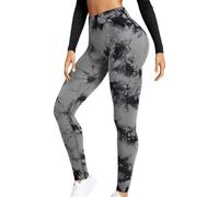 Genérico Leggings Mujer Deporte Push Up,Pantalones De Yoga TeñIdos con Traje De Yoga Ajustado para Correr Sin Costuras Pantalones De Fitness Deportivos Caderas De MelocotóN De Cintura Alta