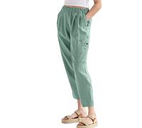 Genérico Leggings Negro Lentejuelas Niño Fácil Pantalones Largos Pantalones Nueve Minutos de Pantalones Playa Bolsillos Pantalones Pantalones Abiertos Laterales, verde, S