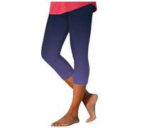 Genérico Leggins 3/4 Mallas Deportivas Mujer,Cintura Alta Deportivos Pantalones de Fitness Running Mujer Push Up Mayas Ropa Leggings Entrenamiento Piratas Pilates