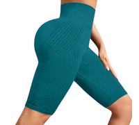 Genérico Leggins 3D Anticelulitico,Anticelulitis Leggings Mujer Push Up,Celulitis Compresión 3D Leggin, Mallas Cortas de Mujer para Yoga Fitness Pilates Ciclista