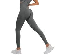 Genérico Leggins de CompresióN 3D para Mujer Leggings Deportivos Anticelulitis de Cintura Alta con Efecto Push Up Pantalón de Yoga Moldeador y Opaco para el DíA A DíA Fitness y Una SensacióN Ligera