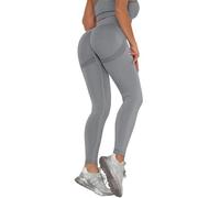 Genérico Leggins de CompresióN 3D para Mujer Leggings Deportivos Anticelulitis de Cintura Alta con Efecto Push Up Pantalón de Yoga Moldeador y Opaco para el DíA A DíA Fitness y Una SensacióN Ligera
