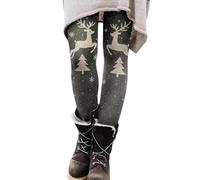 Genérico Leggins Deportivos Mujer Navidad Estampado De Velas Y Coronas De Adviento para Entrenar Leggins Mujer Navidad Suaves Y Elásticos para Regalar A Amigas En