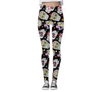 Genérico Leggins - Leggings de Mujer para Uso Casual Diseño Estampado Ajuste cómodo Combinación versátil con Camisetas Primavera y Verano Fácil Cuidado Opciones de Lavado (Black L)