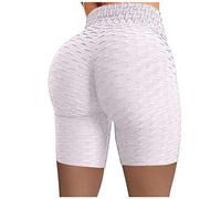 Genérico Leggins Mujer Cortos Push Up Cintura Alta Leggins Cortos Deportivos Gym Sin Costuras Talla Grande Mallas Corto Running Deporte Control De Barriga Elasticos Pantalones Shorts Jogging Ciclismo