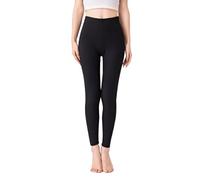 Genérico Leggins Mujer Deporte - Mallas Mujer Deporte Leggings térmicos de Cintura Alta Ajustados elásticos cálidos con Forro Polar para Clima frío (Black XL)