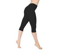Genérico Leggins Mujer Push Up Deportivos Deporte Cortos Mallas 3/4 Cintura Alta Sin Costuras Elasticos Leggins Capri Talla Grande Opaco Scrunch Transpirable Leggings Bolsillo Pilates Fitness Jogging
