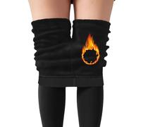 Genérico Leggins para Mujer Invierno Mallas de Deporte Cálido Térmico Leggings Pantalones Winter Thick Warm Fleece Lined Pantalones Deportivos Elásticos Cintura Alta (01 Negro, Talla única)
