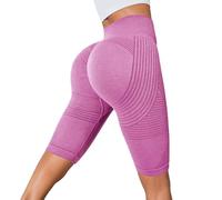 Genérico Leggins Vivacuerpo 3D Anticelulitico Mujer Cortas Viva Cuerpo Anticelulitis Push Up Leggins Elásticos Cintura Alta Confortables Mallas Transpirables Mallas para Yoga Fitness Ciclista