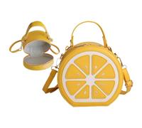 Genérico Lemon Shoulder Bag - 8 Inch Purse | Polyester PU - Lemon Slice