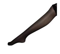 Genérico Lencería Sexy Hot String Medias Transparentes de Encaje para Mujeres, Top del Muslo, Medias antideslizantes de Silicona Brillante Lencería Sexy Apertura, Le Noir, Talla única