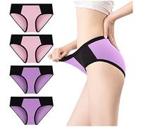 Genérico Lencería Sexy Liga Bikini, ropa interior sólida, Briefs Patchwork Bragas Mujer Chic A Lencería, morado, M
