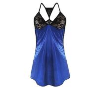 Genérico Lenceria Sexy Mujer Hot - Lencería Conjunto de Mujer de Encaje G-String Plus Ropa Interior de Tamaño Silks Lencería íntima (Dark Blue XXXL)