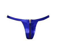 Genérico Lencería sexy para mujer traviesa caliente tanga para hombre, bajo exótico, ropa interior, con cremallera, tinte liso, erótico, masculino, seductor, con cierre, parte inferior audaz para