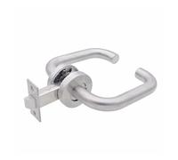 Genérico Lengua incombustible del fuego de la manija de la cerradura 60m m del paso de la puerta del acero inoxidable 304(002)