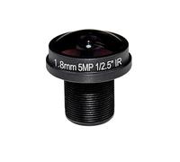 Genérico Lente Ojo de pez 5 MP y 1,8 mm, 1/2,5" M12, cámara megapíxeles, f/2,0, Accesorios repuestos(No IR Filter)