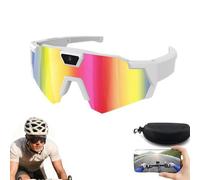 Genérico Lentes con Camara 4K POV, Lentes Que Graban para Beisbol y Deportes, Gafas Inteligentes con Video para Hombre Mujer,Uso Diario y Exterior (Blanco-C)