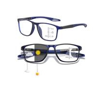 Genérico Lentes De Lectura Con Filtro De Luz Azul Para Hombres Y Mujeres, Gafas De Presbicia Con Zoom Inteligente Gafas De Seguridad Para Presbicia Marco TR90, Estilo Deportivo(Blue/2,2.0x)
