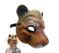 Genérico Leopard Face Cover, 3D Printed Face Covering, Realistic Animal Design, Lightweight Comfortable Fit, 9.45x7.87 inches, Ideal for Party Photoshoot Family Holiday Performance Theater