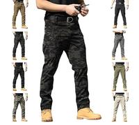 Genérico LesSpartan Tactical Pants, Le Spartan Motorcycle Pants, 10-Pocket Lightweight Quick-Dry Waterproof Tear-Resistant Work Trousers (Camouflage-c,M)