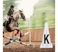 Genérico Letras De - 9,06 Pulgadas PP 8 Piezas | Conos De Lettras De | Marcadores De Domma Deportiva | Juego De Letras Ecuestres para Entrenamiento Deportivo, Práctica De Caballos Y Ejercicios De Equ