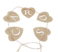 Generico Letrero de tela de tarjetas con forma de corazón para la decoración de la fiesta nupcial creativa y útil. Inteligencia práctica.