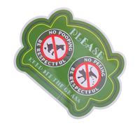 Genérico Letrero para Jardín Prohibido Que los Perros Defequen, Señal para Desechos de Mascotas de Plástico Corrugado, Tamaño Mediano, Resistente a Exteriores, Advertencia para Mantener