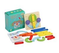 Genérico Letter Number Puzzle, Educational Construction Toy Set, Stacking Fine Motor Blocks Game, Early Learning Development Activity, for Kids, Preschool, Nursery, Home, Classroom, Daycare