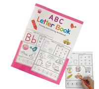 Genérico Letter Writing Practice For Kids, A4 English Alphabet Writing Practice, Figure Tracing, Interactive Early Learning Workbook, For Age 3-6, Preschool Birthday, 11.1x8.19 In, 1 Book