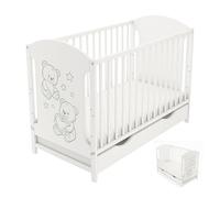 Generico Lettino Fugo con cassetto e Kit di trasformazione (Senza materasso) 120x60