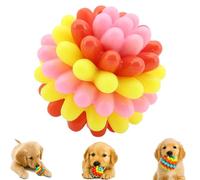 Genérico Lettuce Pets Dog Toys, Heavy-Duty Spiky Chew Ball, Cute Chew Toys, Teeth Cleaning Chewing Training for Medium & Large Dog Toy (Pink,1 Pcs)