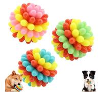 Genérico Lettuce Pets Dog Toys, Lettuce Pets Chew Ball, Heavy-Duty Spiky Chew Ball, Bite-Resistant Chews Toy for Aggressive Chewers (3Pcs)