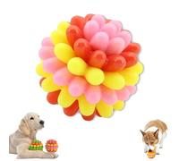 Genérico Lettuce Pets Dog Toys,Lettuce Pets Chew Ball,Heavy-Duty Spiky Chew Ball, Dental-Friendly Toy for Medium & Large Dogs (Pink)