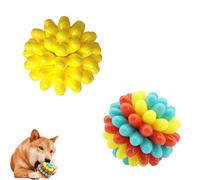 Genérico Lettuce Pets Dog Toys, Lettuce Pets Chew Ball, Heavy-Duty Spiky Chew Ball - Medium & Small Dogs Teeth Cleaning Chewing Training (2PCS-9)