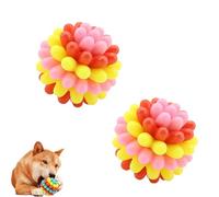 Genérico Lettuce Pets Dog Toys, Lettuce Pets Chew Ball, Heavy-Duty Spiky Chew Ball - Medium & Small Dogs Teeth Cleaning Chewing Training (2PCS-4)