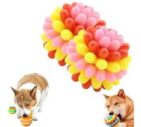 Genérico Lettuce Pets Dog Toys, Lettuce Pets Chew Ball, Lettucepets Dog Toys, Heavy-Duty Spiky Chew Ball, Medium & Small Large Dogs Teeth Cleaning Chewing Training Friendly FUUNY (b*2)