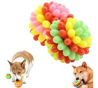 Genérico Lettuce Pets Dog Toys, Lettuce Pets Chew Ball, Lettucepets Dog Toys, Heavy-Duty Spiky Chew Ball, Medium & Small Large Dogs Teeth Cleaning Chewing Training Friendly FUUNY (2 MIX3)